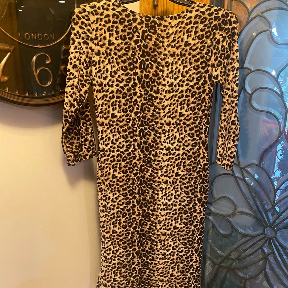 Leopard stretchy dress